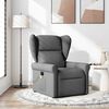 vidaXL Fauteuil inclinable de massage en tissu gris fonc&eacute;