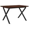 vidaXL Table &agrave; manger carr&eacute;e 120 x 80 x 75 cm Bois d'Acacia Massif