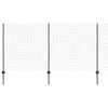 vidaXL Cl&ocirc;ture grillag&eacute;e avec poteau 10 x 1,2 m Acier recouvert de PVC