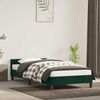 vidaXL Cadre de lit sans matelas vert fonc&eacute; 90x190 cm velours