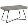 vidaXL banc Uni Gris clair 80 x 40 x 45 cm Velours