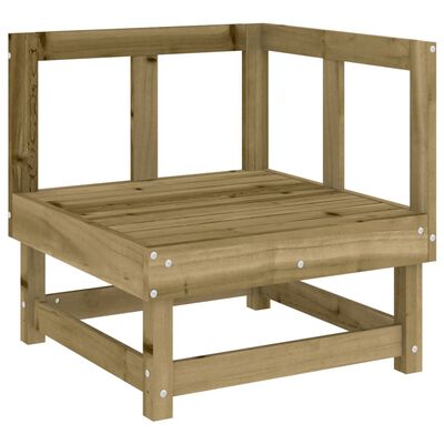 vidaXL Salon de jardin 3 pcs bois de pin imprégné