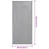 vidaXL Serviettes de chaise d'ext&eacute;rieur 2 pcs Gris fonc&eacute; 130 x 60 cm