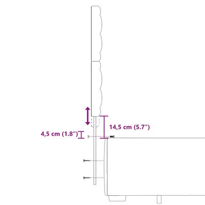 vidaXL Sommier à lattes de lit et matelas gris foncé 120x190cm velours