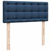 vidaXL Lit ottoman avec matelas et LED Bleu 120x200 cm Tissu