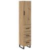 vidaXL Haut Armoire Ch&ecirc;ne artisanal 34,5 x 34 x 180 cm