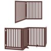 vidaXL Barri&egrave;re pour chien porte pliable 8 panneaux bois de peuplier