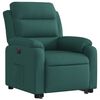 vidaXL Fauteuil inclinable &eacute;lectrique vert fonc&eacute; tissu