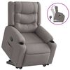 vidaXL Fauteuil inclinable taupe tissu