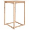 vidaXL Table de bar 80x80x110 cm Bois massif de pin