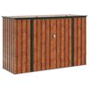 vidaXL Bo&icirc;te de Rangement de Jardin Marron 214 x 82 x 132 cm Acier