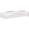 vidaXL Matelas en mousse moyennement doux 70x200 cm