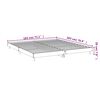 vidaXL Cadre de lit sans matelas sonoma gris 180x200 cm
