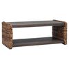 vidaXL Table basse Naturel 90 x 45 x 35 cm Bois de Mahogany Massif