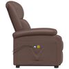 vidaXL Fauteuil de massage Marron Similicuir