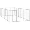 vidaXL Chenil ext&eacute;rieur Acier galvanis&eacute; 21,78 m&sup2;