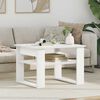 vidaXL Table basse Blanc 64 x 54 x 44 cm Bois d'ing&eacute;nierie