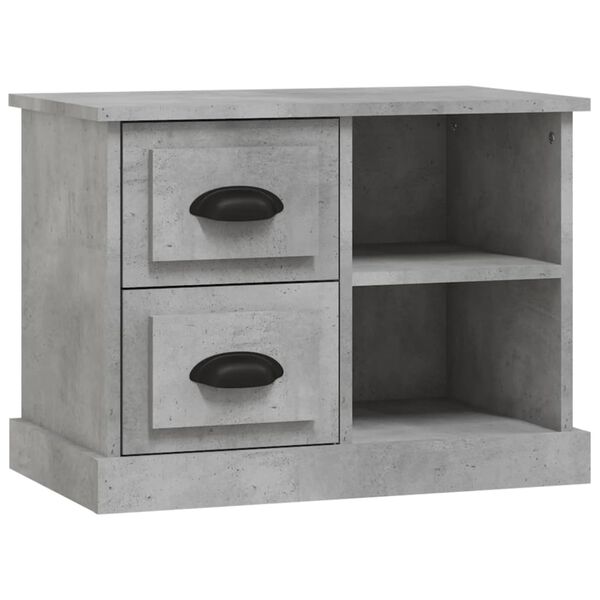 vidaXL Table de chevet gris b&eacute;ton 60x35,5x45 cm