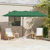 vidaXL Parasol Vert 372 x 198 x 243 cm Polyester et Aluminium