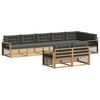 vidaXL Ensemble de canap&eacute;s d'ext&eacute;rieur 8 pc Blanc et anthracite