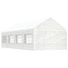 vidaXL Belv&eacute;d&egrave;re avec toit blanc 8,92x4,08x3,22 m poly&eacute;thyl&egrave;ne