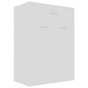 vidaXL Armoire &agrave; chaussures Blanc 60x35x84 cm Bois d'ing&eacute;nierie