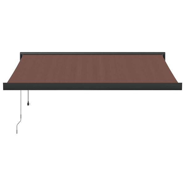 vidaXL Auvent r&eacute;tractable automatique marron 300x250 cm