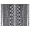vidaXL Tapis d'ext&eacute;rieur G&eacute;om&eacute;trique ARAKIL Noir et Blanc 400 &times; 300 cm