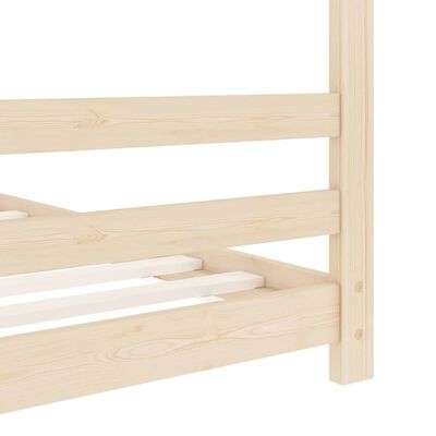 vidaXL Cadre de lit d'enfant Bois de pin massif 70x140 cm