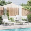 vidaXL Mobilier de jardin lounge 3 pcs Blanc 38 x 38 x 46 cm