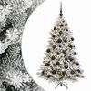 vidaXL Arbre de No&euml;l Artificiel avec Boule 150 cm 150 LED Blanc chaud