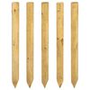vidaXL Poteaux de cl&ocirc;ture 5 pc Vert 100 cm Bois de pin massif