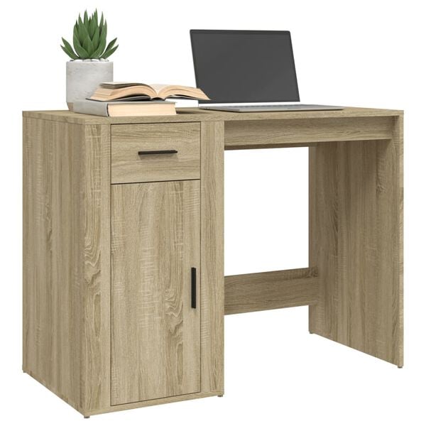 vidaXL Bureau Chêne sonoma 100x49x75 cm Bois d'ingénierie