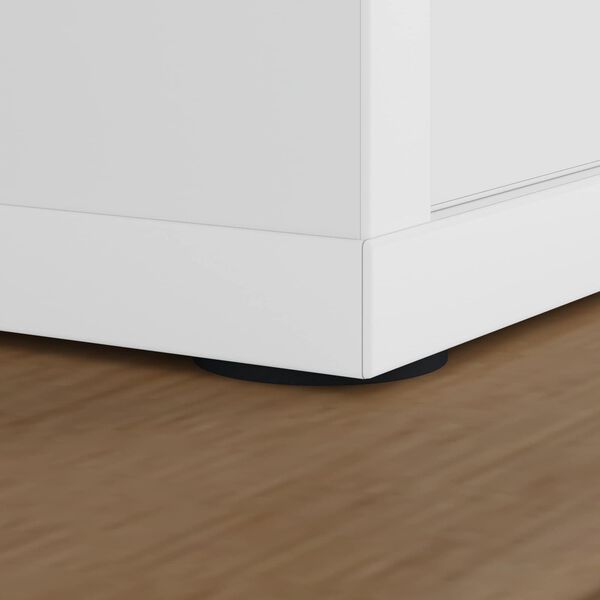 vidaXL Tapis de pieds de meubles 2 pcs Noir &Oslash; 30 x 2 mm EVA