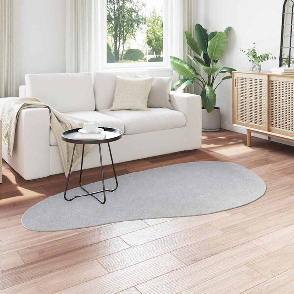 vidaXL Tapis de surface HUARTE Gris 100 x 200 cm Polyester