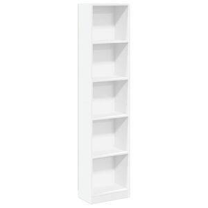 vidaXL Biblioth&egrave;que blanc 40x24x176 cm bois d'ing&eacute;nierie