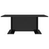 vidaXL Table basse noir brillant 103,5x60x40 cm bois d'ing&eacute;nierie