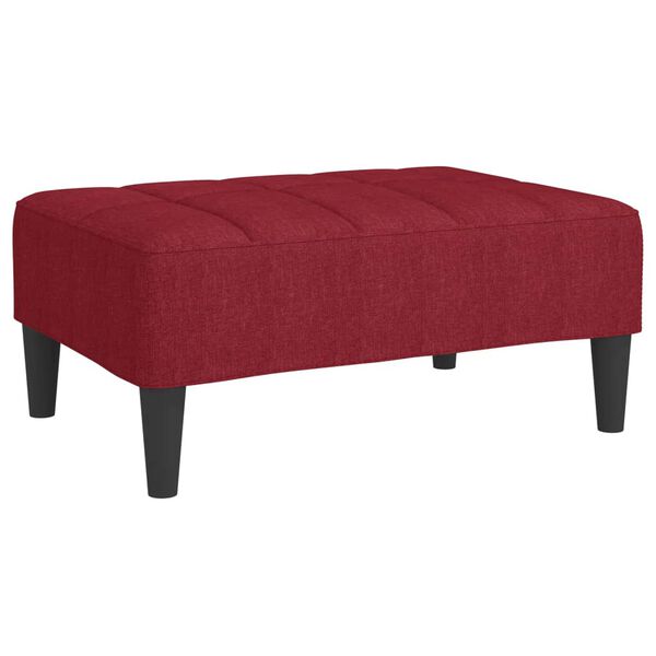 vidaXL Repose-pied Rouge bordeaux 78x56x32 cm Tissu