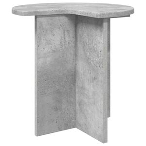 vidaXL Table d'appoint Gris b&eacute;ton &Oslash; 39 x 38 cm Bois d'ing&eacute;nierie