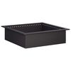 vidaXL Anneau de Braise Noir 80 x 80 x 25 cm Acier