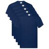 vidaXL Chemise 5 pcs Bleu 5XL Coton