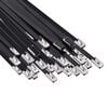 vidaXL Attache de c&acirc;ble 50 pc 4,6 x 400 mm Noir