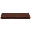vidaXL Tapis d'escalier 30 pi&egrave;ces 65 x 21 x 4 cm Marron Bord rectangulaire
