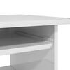 vidaXL Bureau Blanc brillant 80x45x74 cm Bois d&rsquo;ing&eacute;nierie