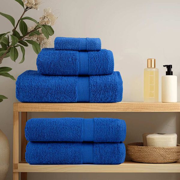 vidaXL Serviettes de bain FROGN 2 pcs bleu 100x150 cm 360 g/m²