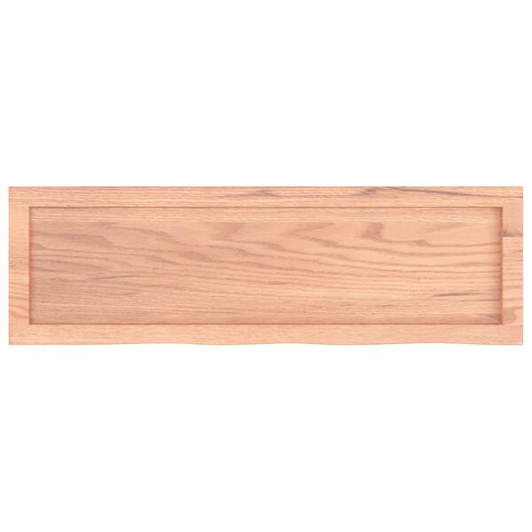 vidaXL Comptoir de salle de bain marron 100x30x(2-6) cm bois trait&eacute;