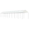 vidaXL Belv&eacute;d&egrave;re avec toit blanc 20,07x2,28x2,69 m poly&eacute;thyl&egrave;ne