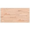 vidaXL Comptoir de salle de bain 80x40x2,5 cm bois massif de h&ecirc;tre
