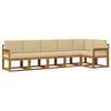 vidaXL Ensemble de canap&eacute;s d'ext&eacute;rieur 6 pc Naturel et Beige