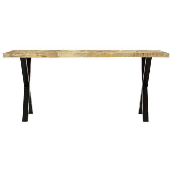 vidaXL Table &agrave; manger 180x90x76 cm Bois de manguier massif